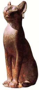 Cat Effigy, bronze, c. 600 B.C.