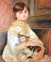 Renoir, 1867, Julie Manet With Cat