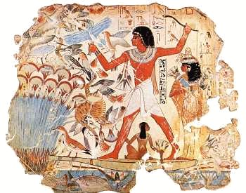 Fowling Scene, wall painting, c. 1450 B.C.